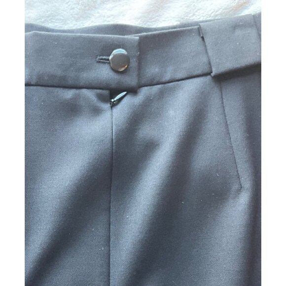 Escada margaretha ley size Medium Pencil Skirt Virgin Wool black tiered Germany - Picture 8 of 10